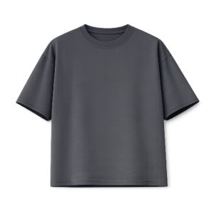 dark grey oversized plain t shirt